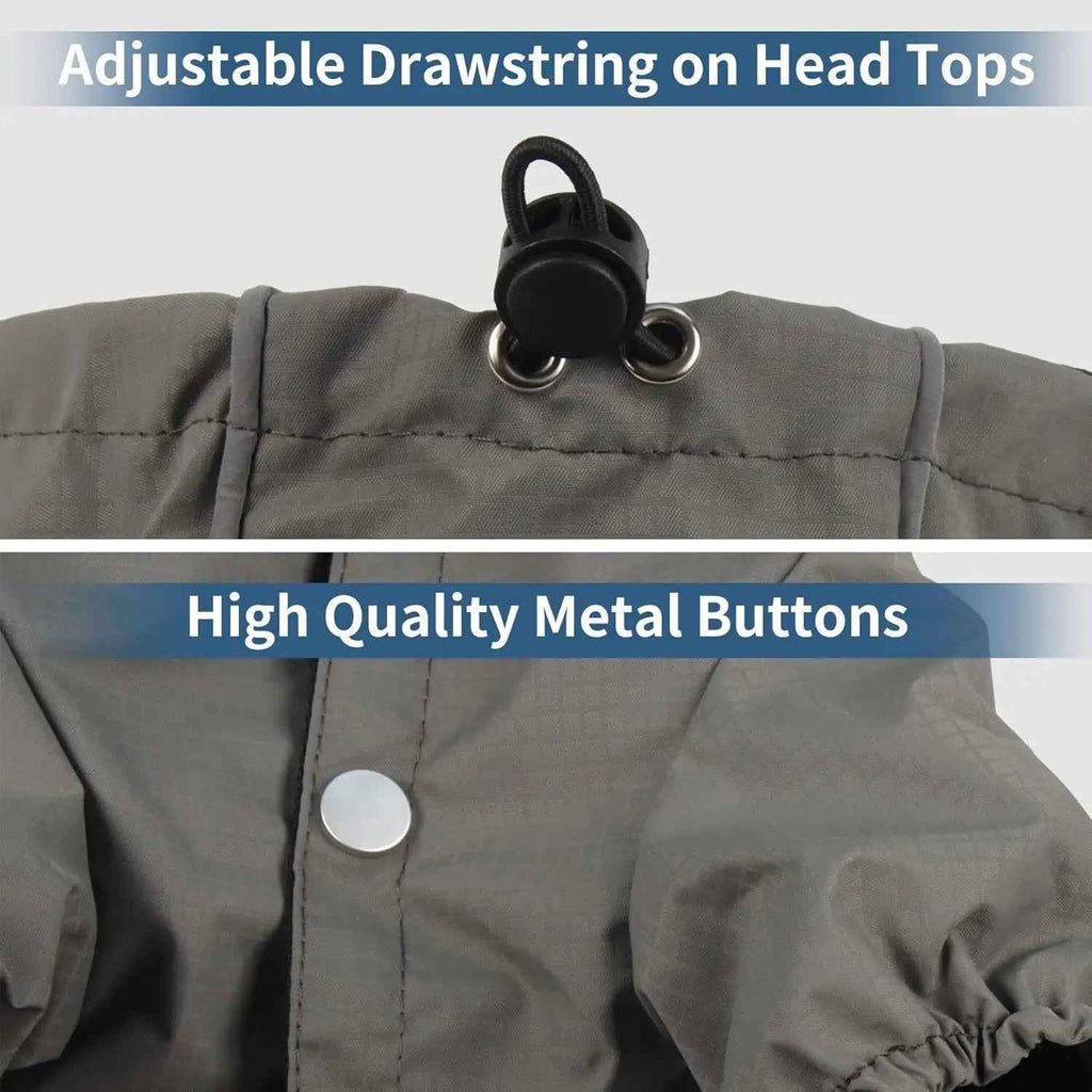 Waterproof Dog Raincoat with Hood – Reflective, 4 Colors