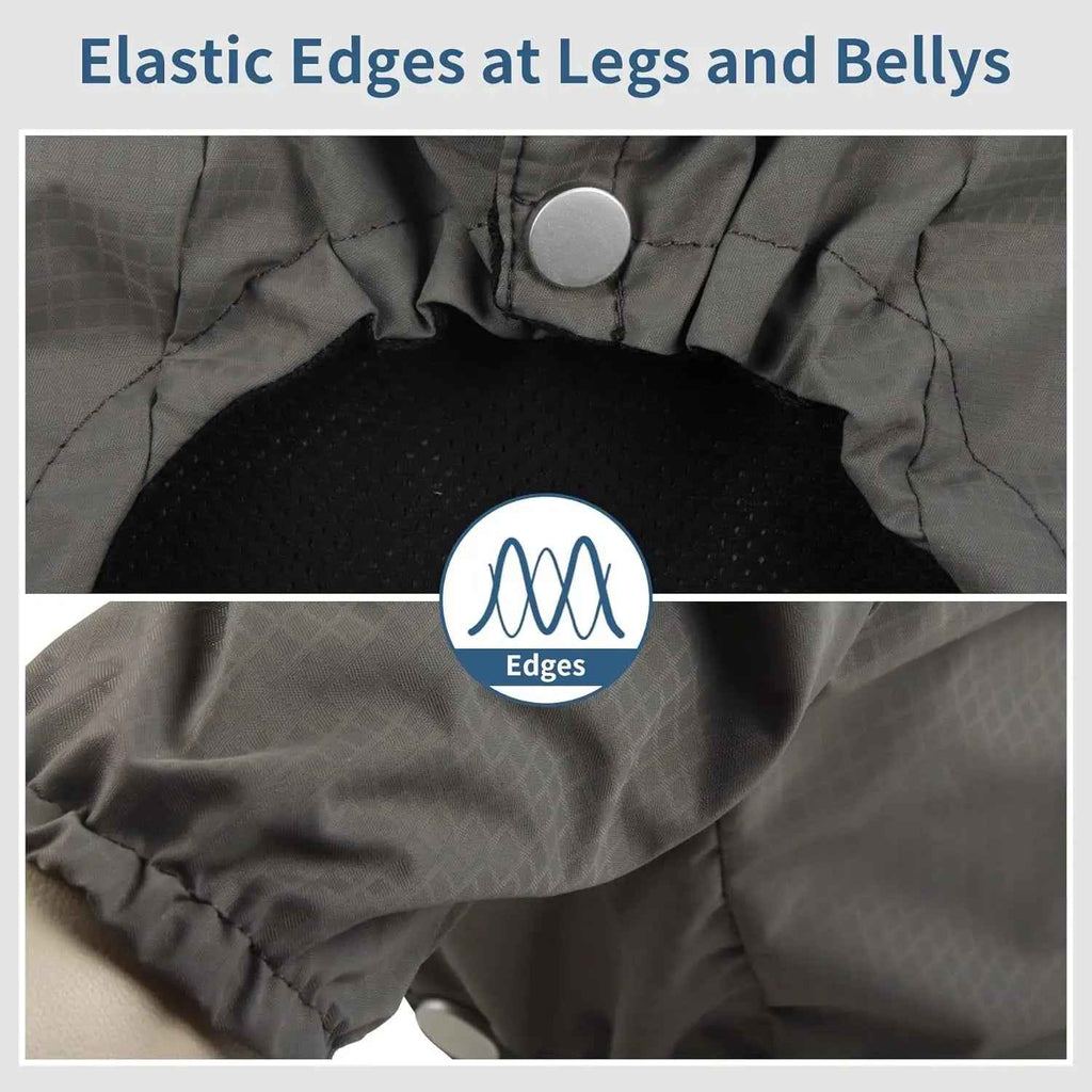 Waterproof Dog Raincoat with Hood – Reflective, 4 Colors