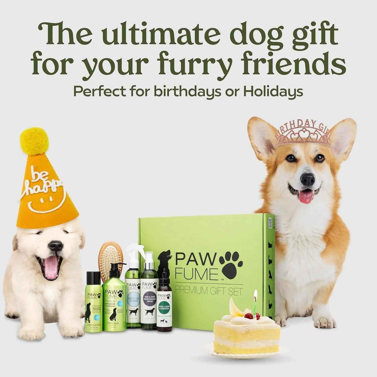 Pawfume Dog Spa Gift Basket – 6-Piece Grooming Set