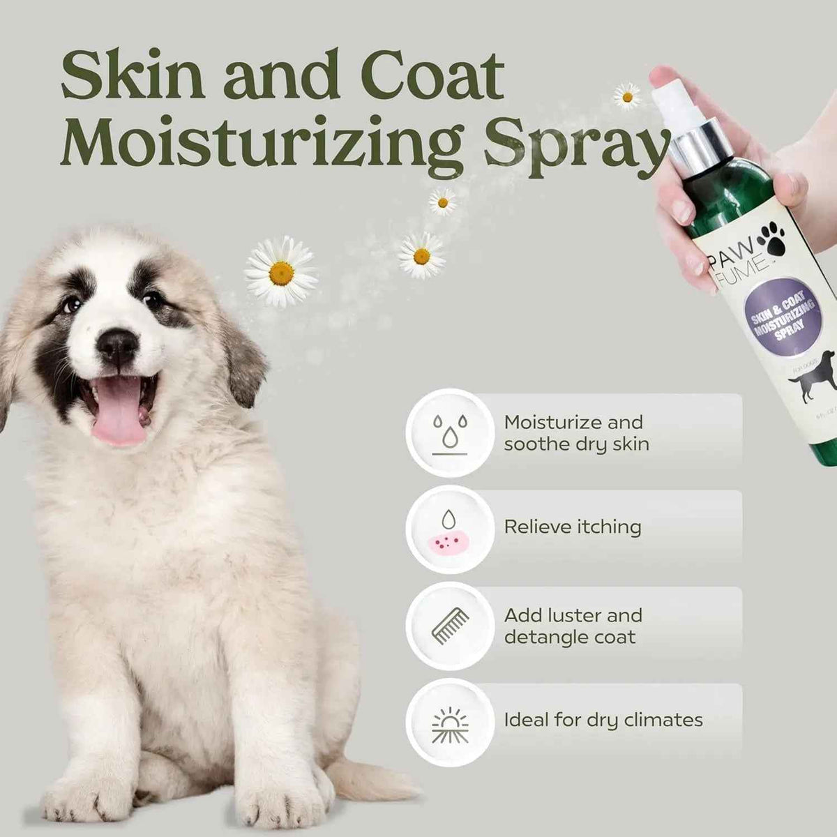 Pawfume Dog Spa Gift Basket – 6-Piece Grooming Set