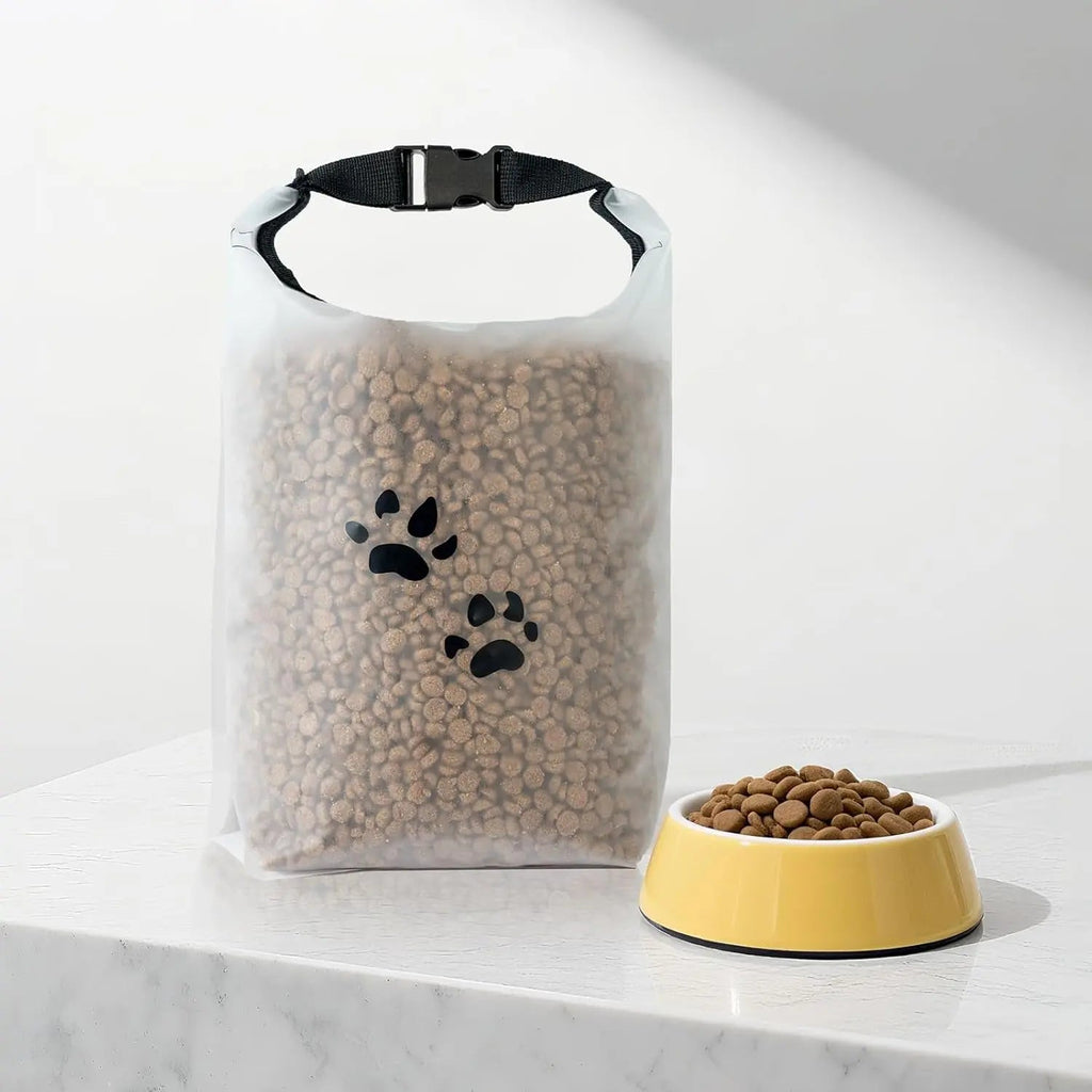 Travel Dog Food Storage Bag, Roll-Top Airtight Kibble Container 14 Cups