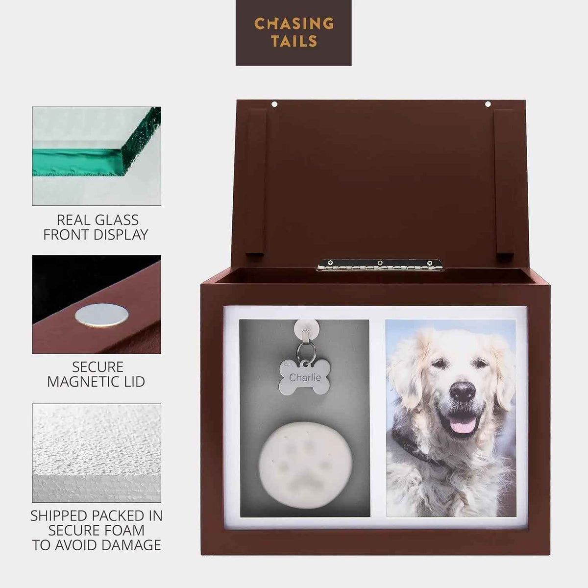 Pet Memorial Urn with Photo Frame – Paw Kit & Album