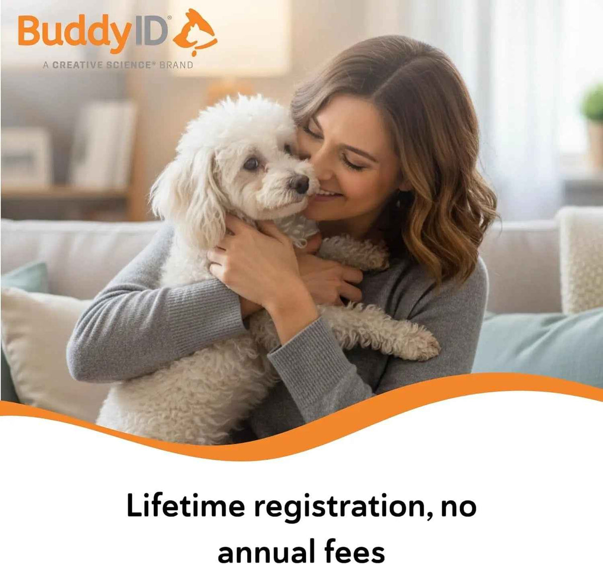 Pet Microchip + QR Collar Tag with Lifetime Registration