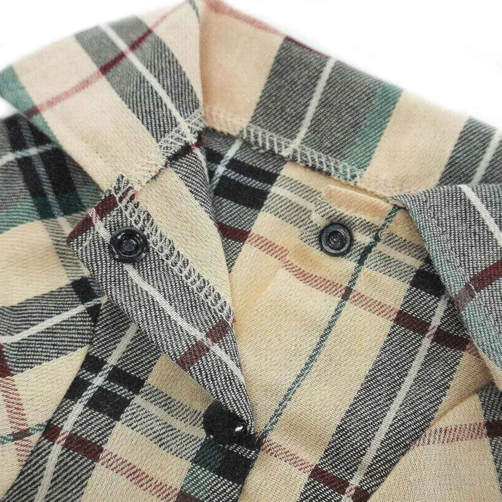 Plaid Dog Polo Shirt for Small & Medium Dogs and Cats