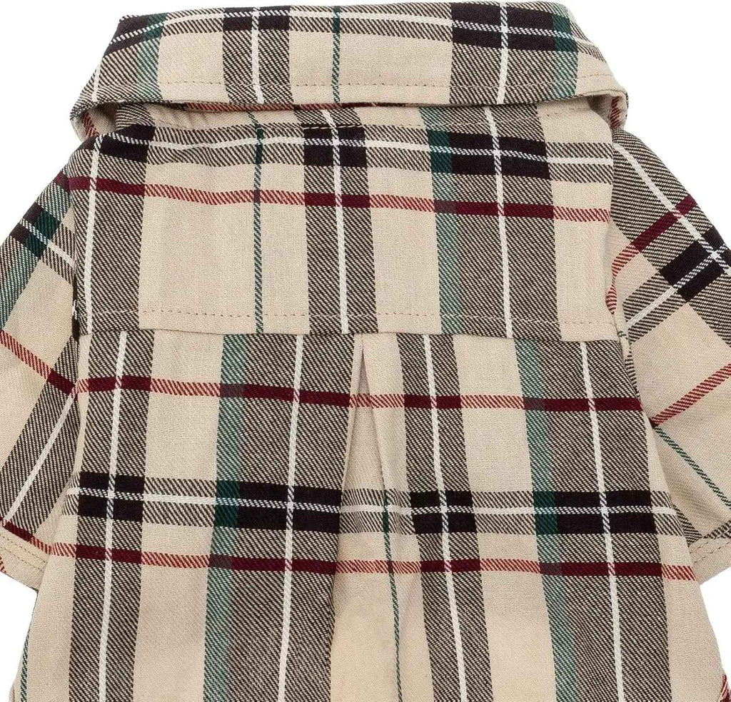Plaid Dog Polo Shirt for Small & Medium Dogs and Cats
