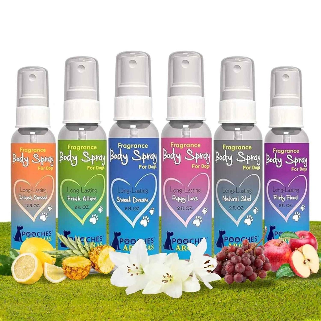 Natural Dog Cologne – 6-Pack Grooming Spray, 2oz