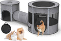 Portable Pet Playpen with Tunnel, Foldable 3-in-1