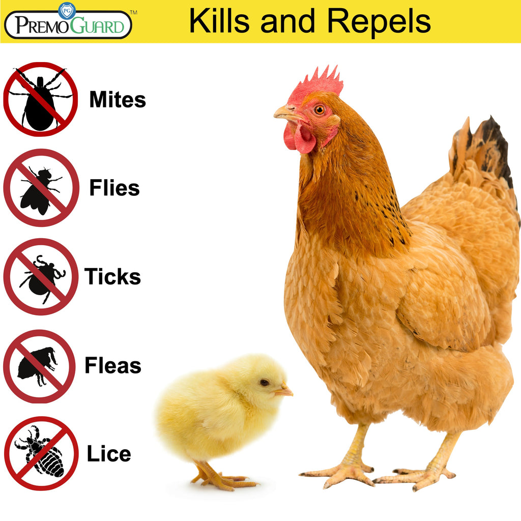 Poultry Spray for Mites | Plant Based Natural Non-Toxic | Premo Guard (C)
