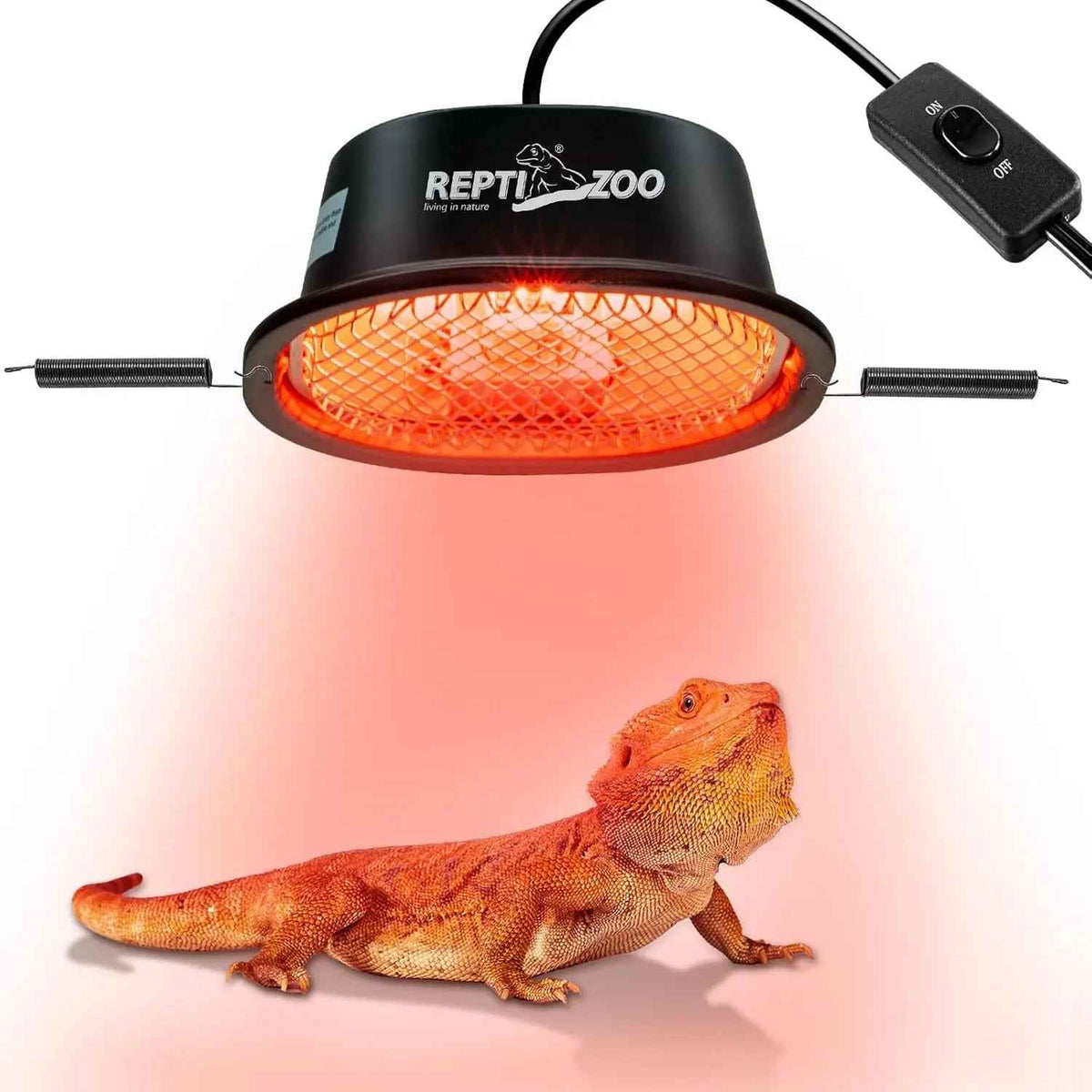 G9 Reptile Infrared Heat Lamp Kit 50W UVA Basking Light Hood