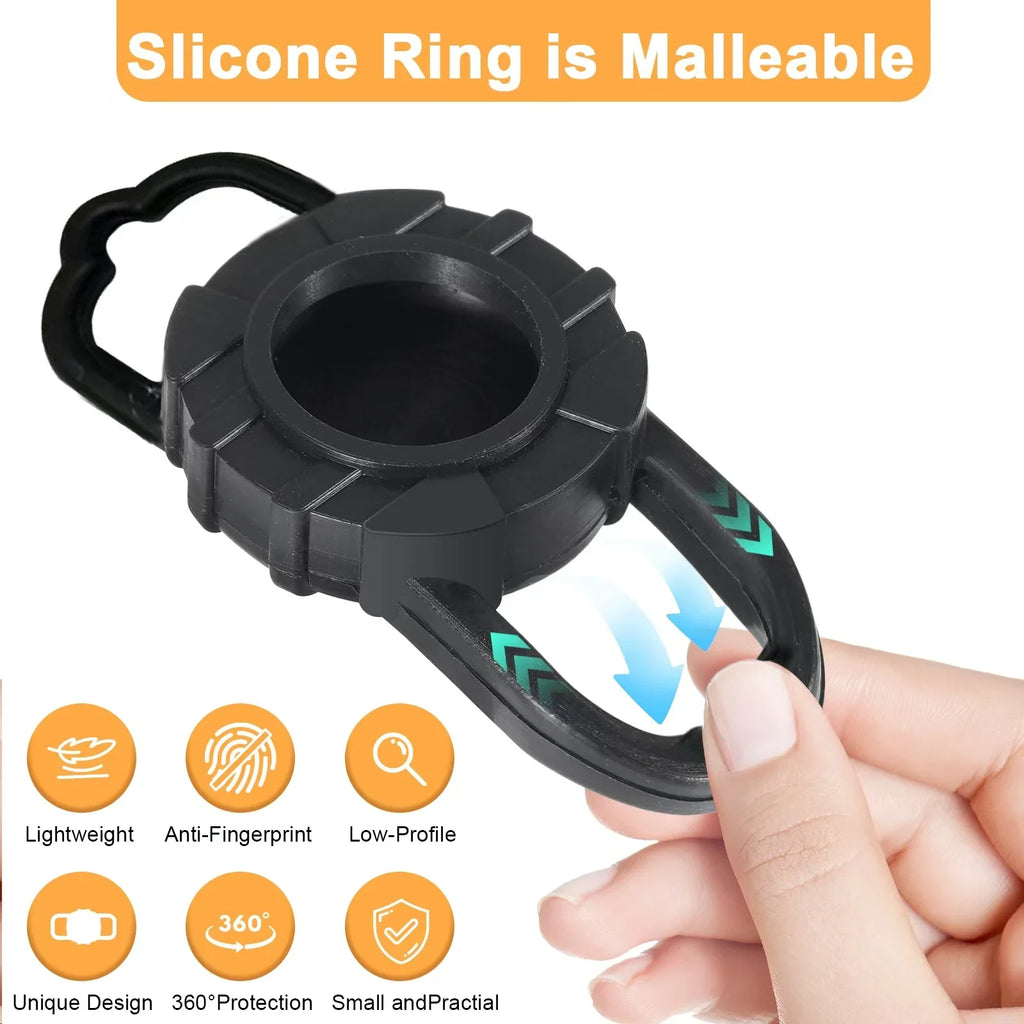 No Pull Dog Harness with Locator Silicone Protective Cover Anti slip Adjustable Pet Chest Harness for Medium & Large Dogs