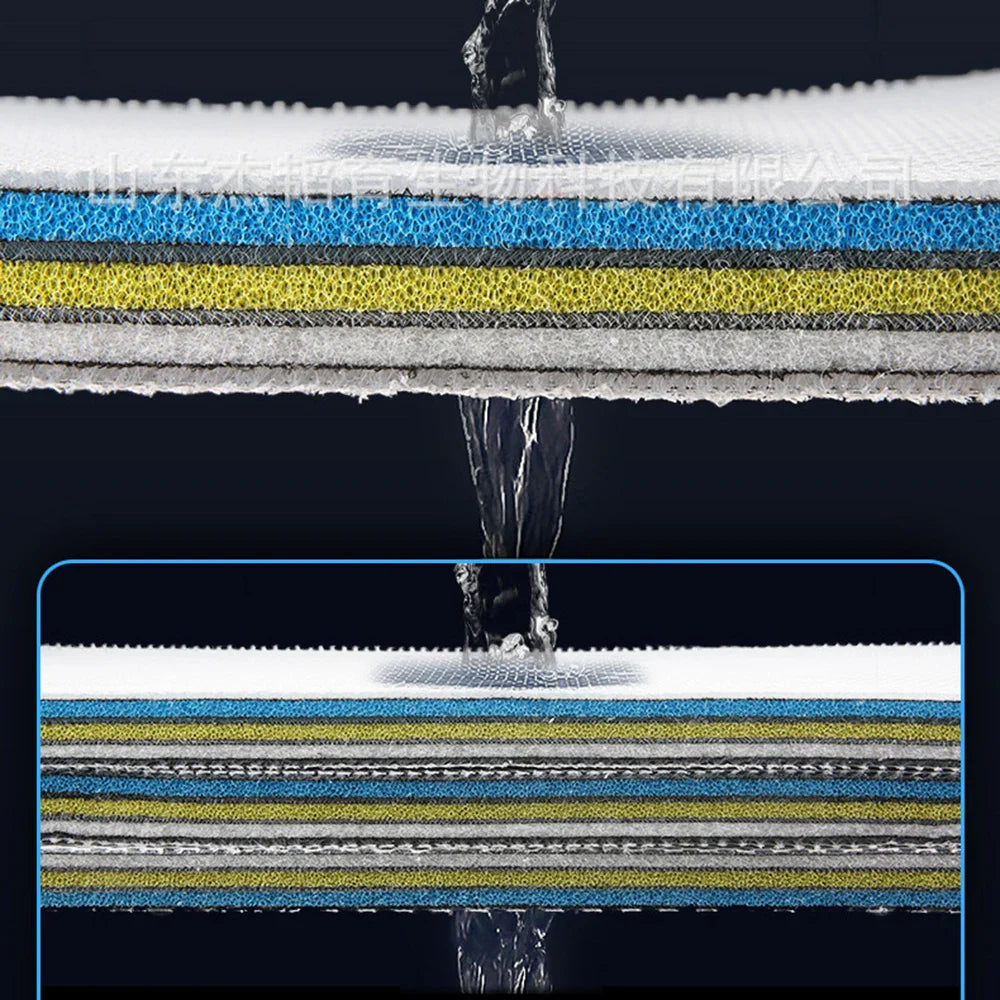 Cuttable Aquarium Filter Media Pad Filter Sponge Pad for Fish Tanks High Density Multi-Layer Filter Floss