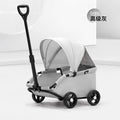 4-Wheel Dog Stroller with Sunshade Cover Pet Carrier for Outdoor Travel Shopping Walking Suitable for Small Dogs and Cats