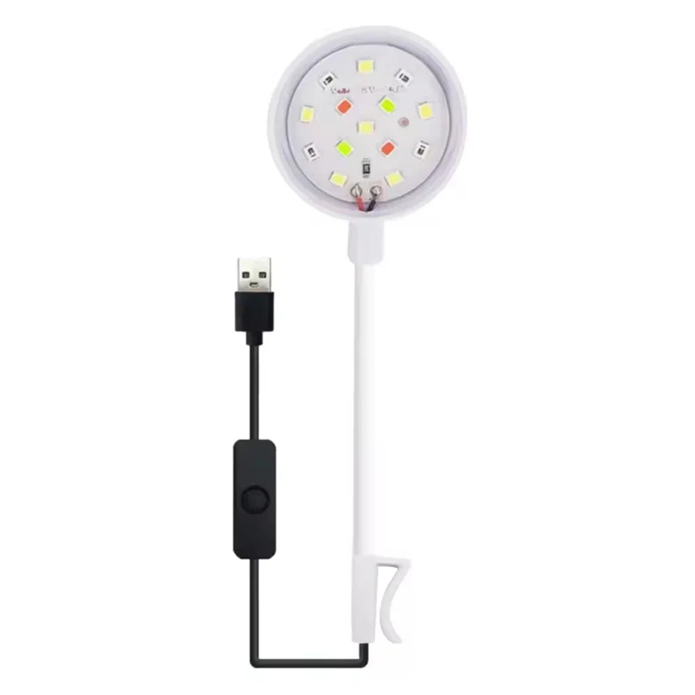 1PC Small Fish Tank Led Light Aquatic Grass Lighting Mini Fill Light Waterproof Aquarium Landscaping Accessories