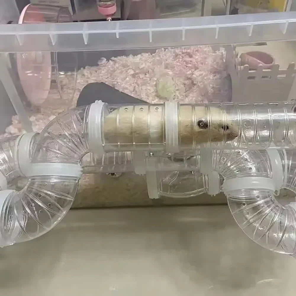 Hamster Cage Renovation External Pipeline Accessories DIY Set Pipeline Tunnel Small Pet Supplies Toy