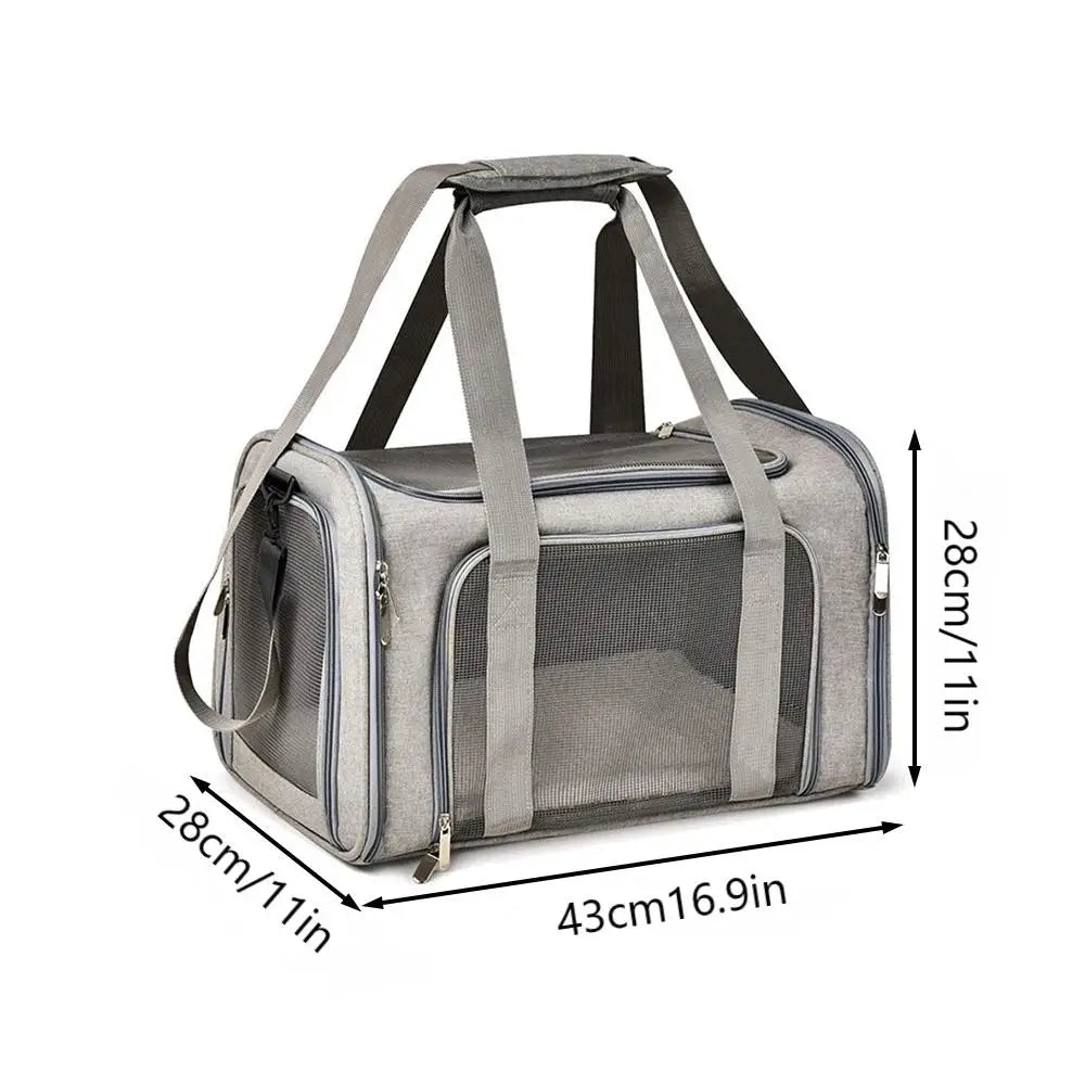 1PC Cat, Dog Carrier for Small Medium Cats Puppies up to 15 Lbs, Collapsible Travel Puppy Carrier