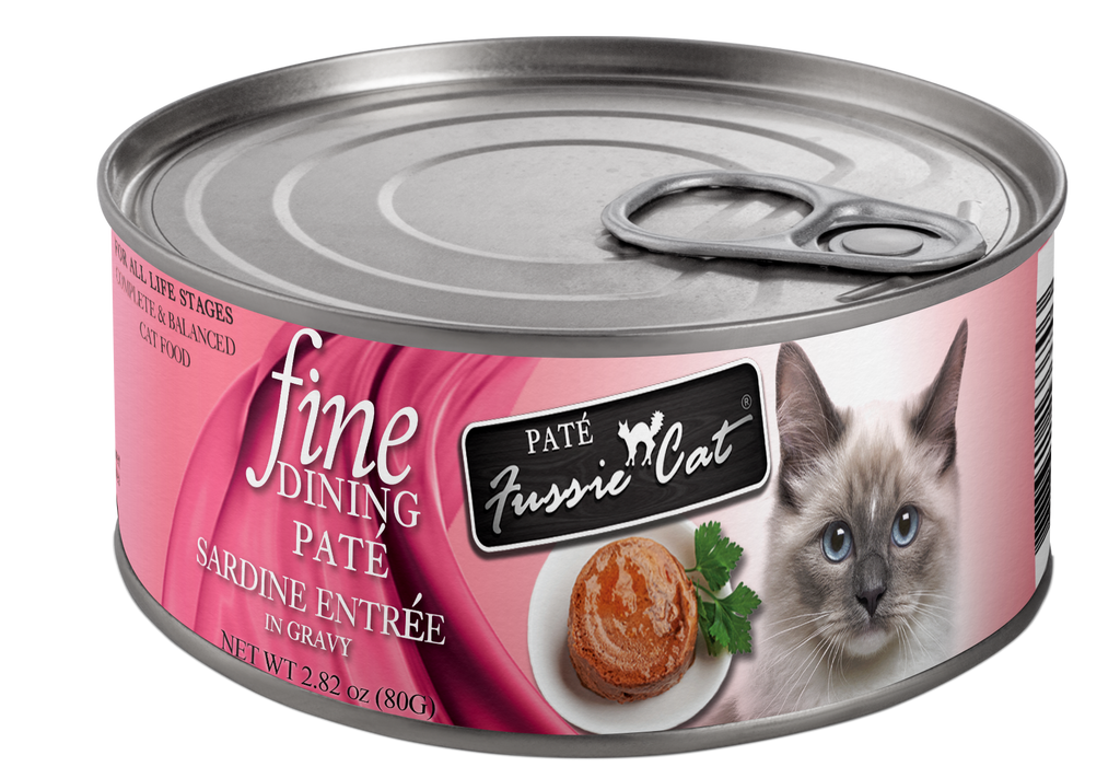 Fussie Cat Fine Dining - Pate - Sardine Entree in gravy (2.82oz)