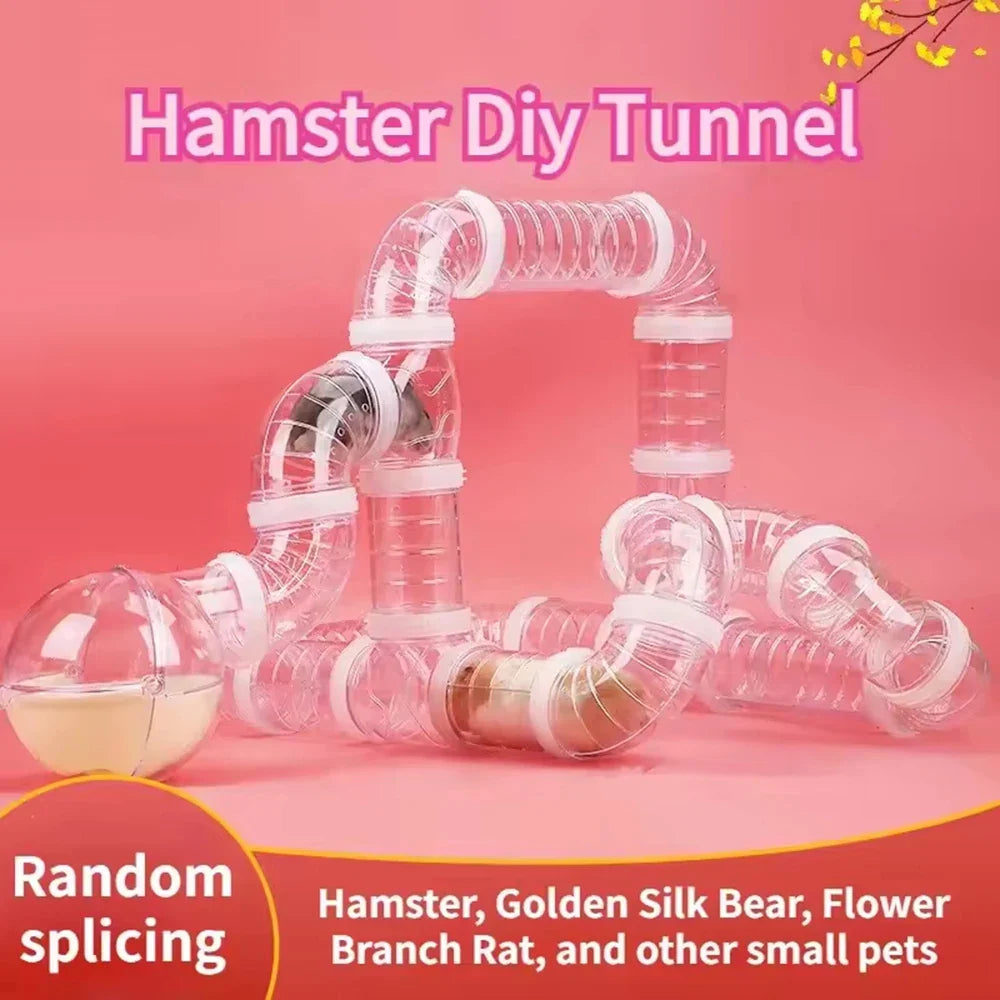 Hamster Cage Renovation External Pipeline Accessories DIY Set Pipeline Tunnel Small Pet Supplies Toy
