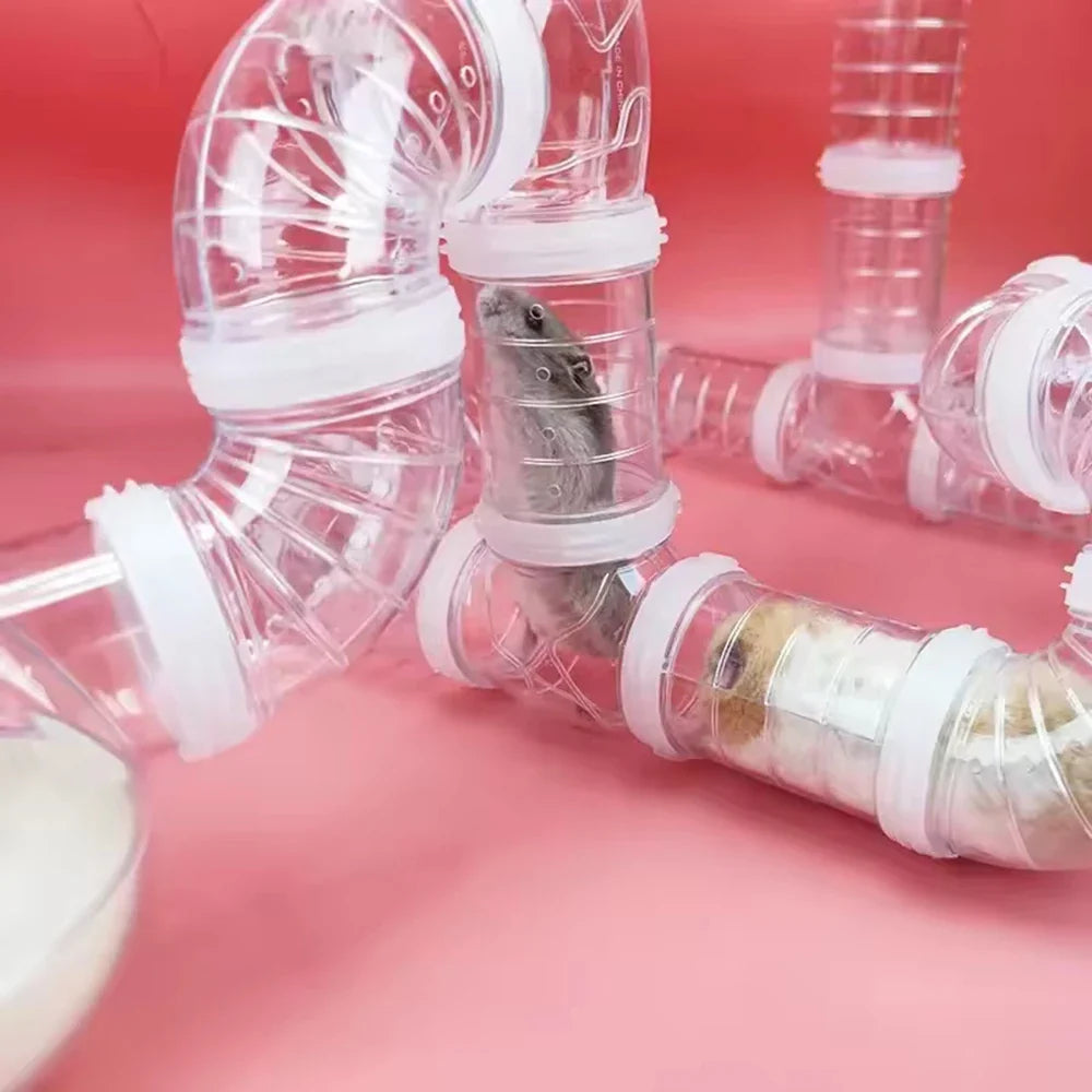 Hamster Cage Renovation External Pipeline Accessories DIY Set Pipeline Tunnel Small Pet Supplies Toy
