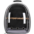 Bird Traval Carrier Cage Clear Backpack to Carry Parakeet Cockatiel Parrot with Metal Tray Wood Perch  parrot cage  bird nest