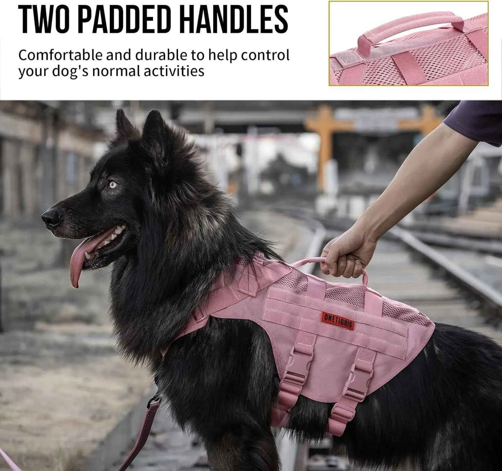 1000D Nylon Tactical Dog Harness – Dual Grab Handles
