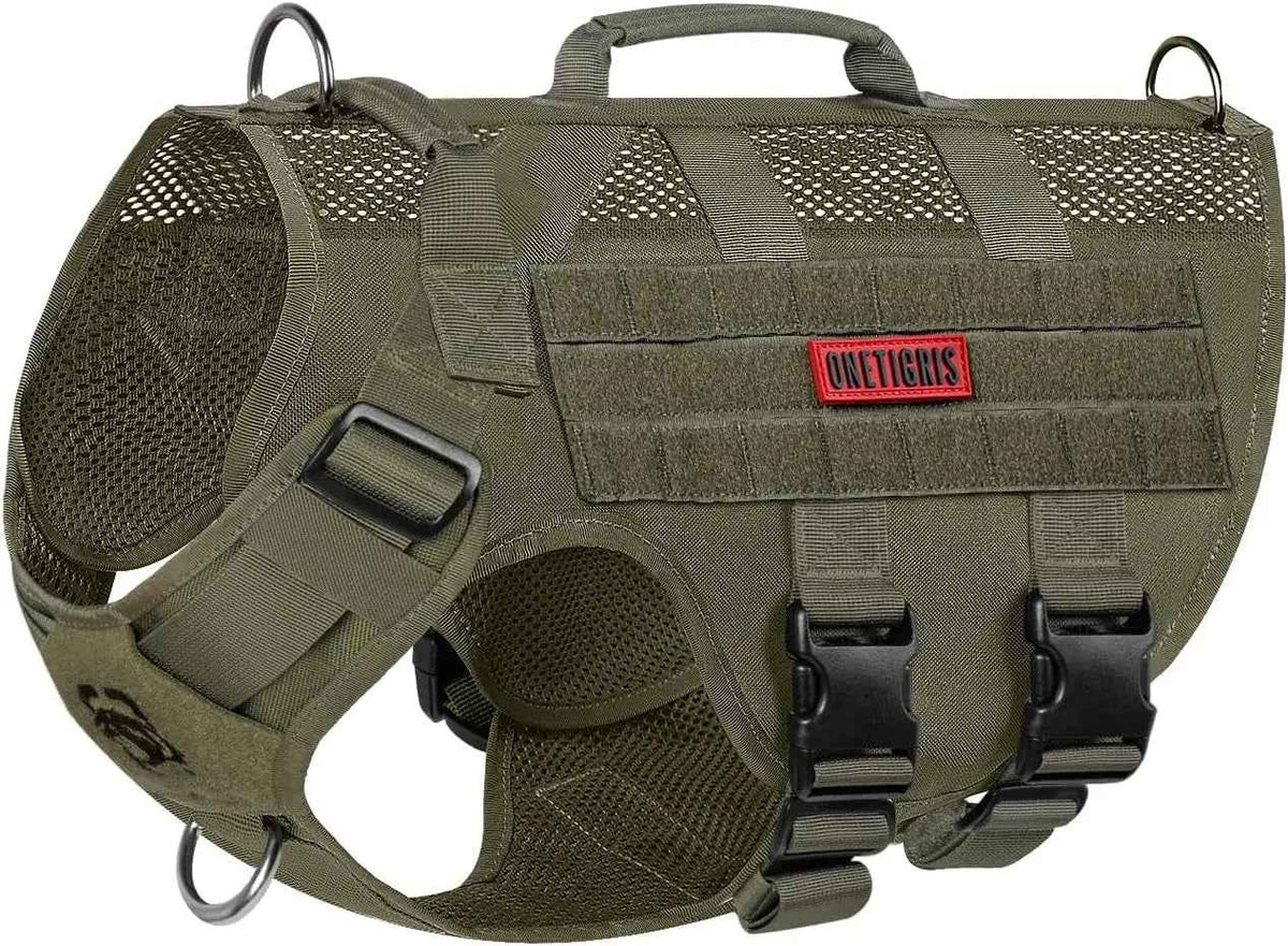 1000D Nylon Tactical Dog Harness – Dual Grab Handles