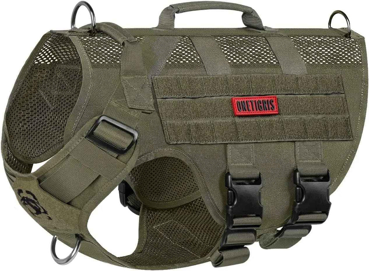 1000D Nylon Tactical Dog Harness – Dual Grab Handles