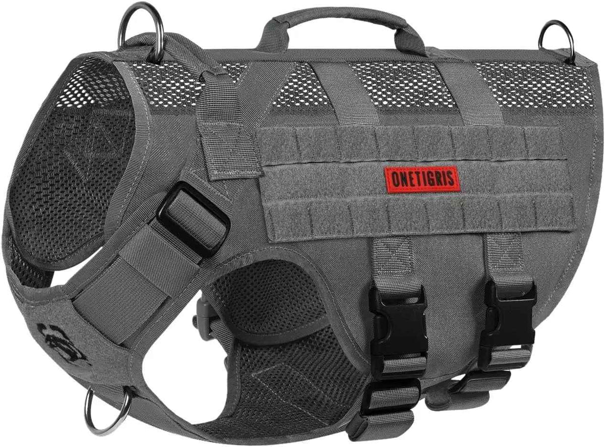 1000D Nylon Tactical Dog Harness – Dual Grab Handles