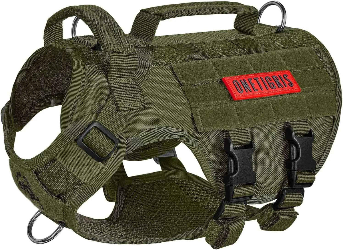 1000D Nylon Tactical Dog Harness – Dual Grab Handles