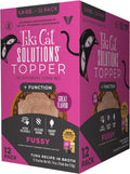 Tiki Cat Solutions Topper Multipack, Fussy, Tuna Recipe in Broth, 1.5 Oz. Pouch (12 Pack)
