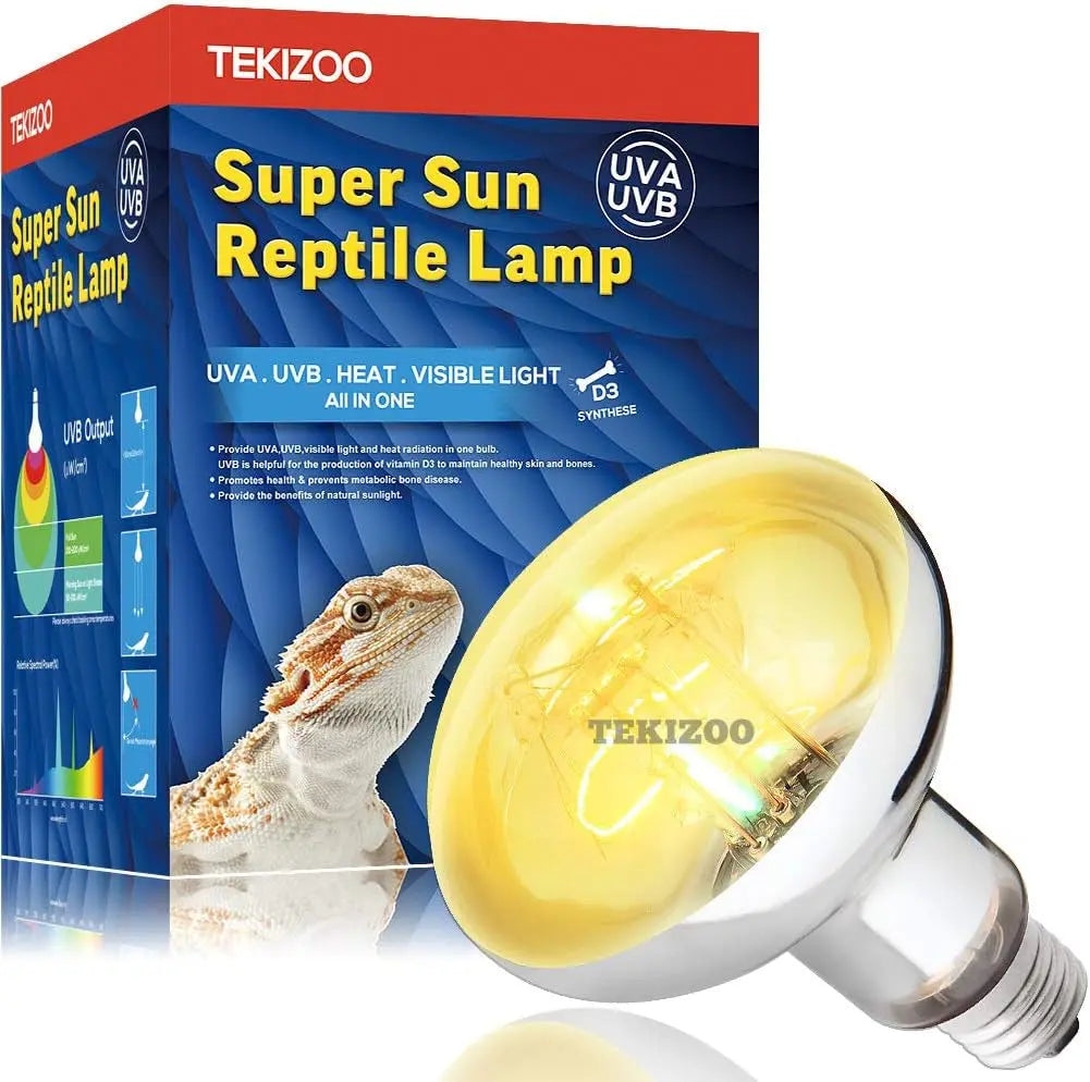 UVA UVB Reptile High Intensity Basking Heat Lamp Bulb 80W 125W 160W