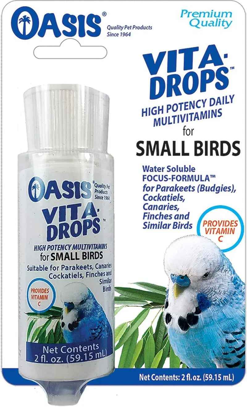 Oasis Vita Drops Liquid Multivitamin for Small Birds – 2 oz