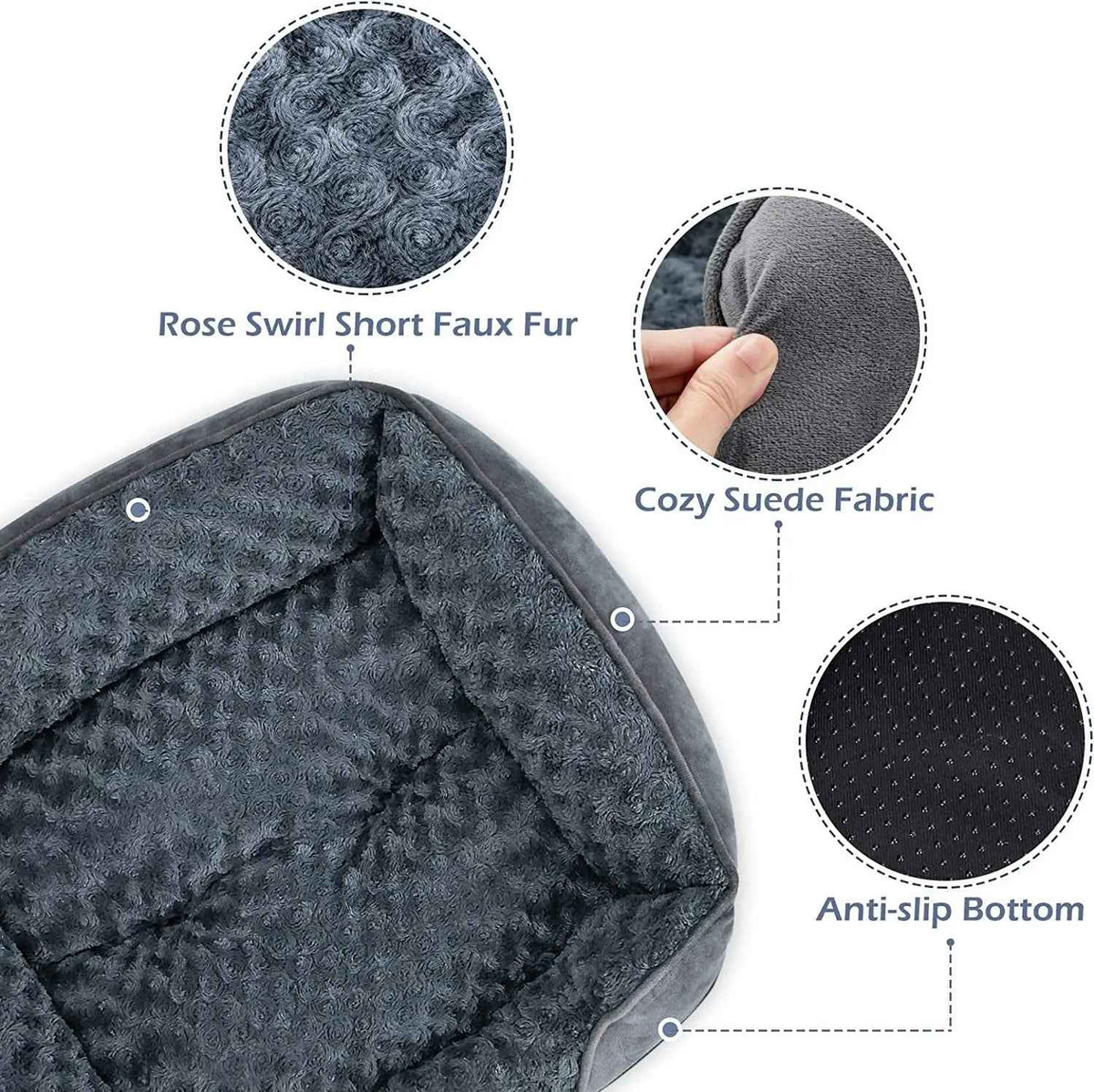 Washable Orthopedic Dog Bed, Calming Sofa for All Sizes