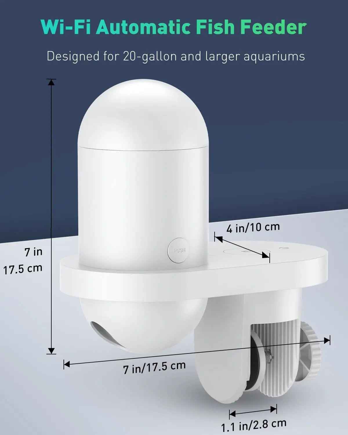Pawfly WiFi Fish Feeder with Camera – 230ml, App Alerts