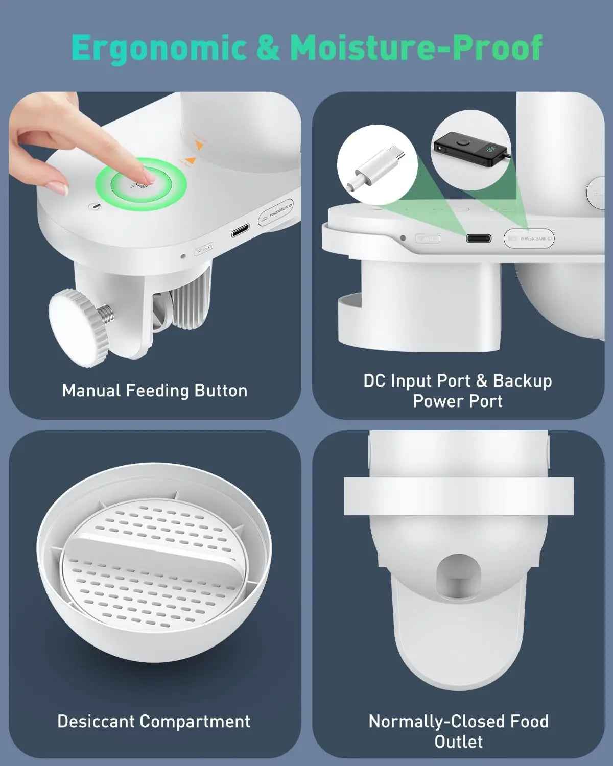 Pawfly WiFi Fish Feeder with Camera – 230ml, App Alerts