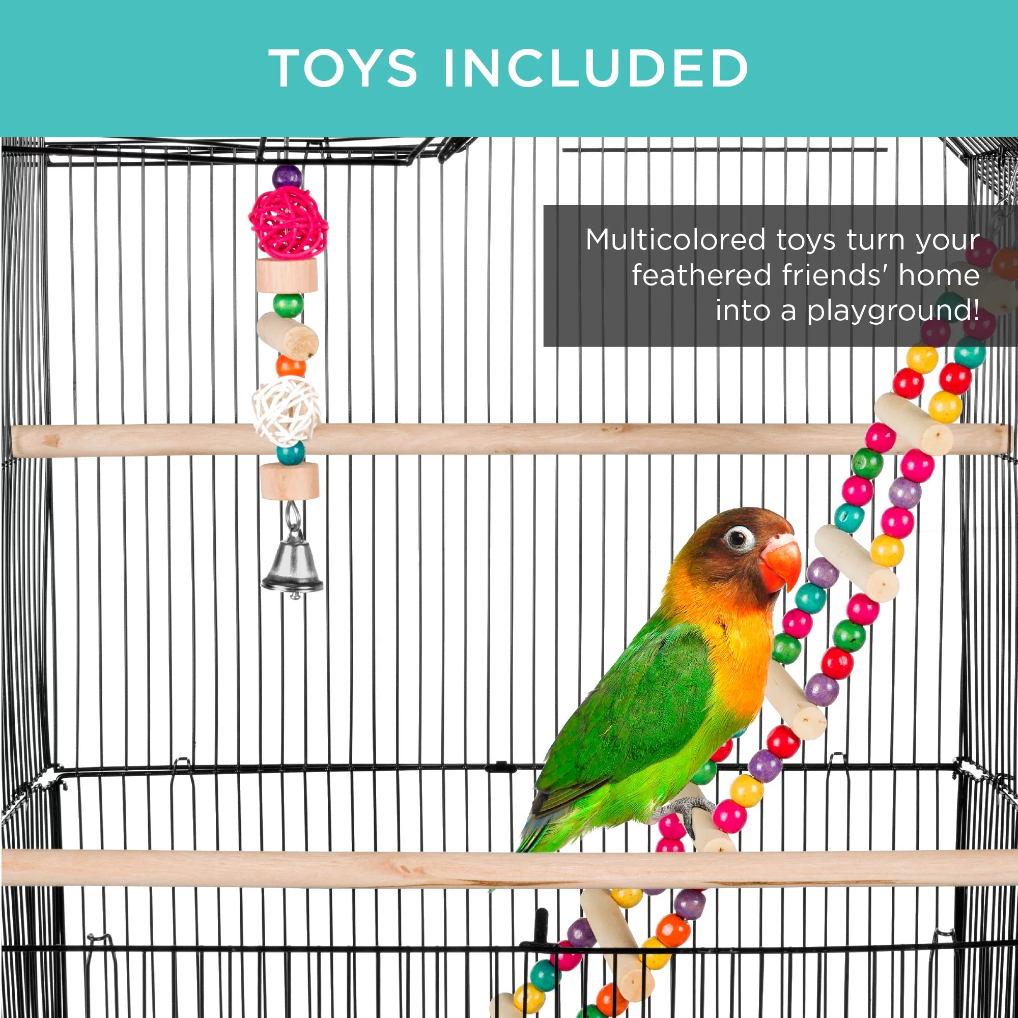 36In Indoor/Outdoor Iron Bird Cage for Parro