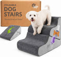 2 in 1 Dog Ramp for Bed Foldable Foam Non Slip Pet Steps
