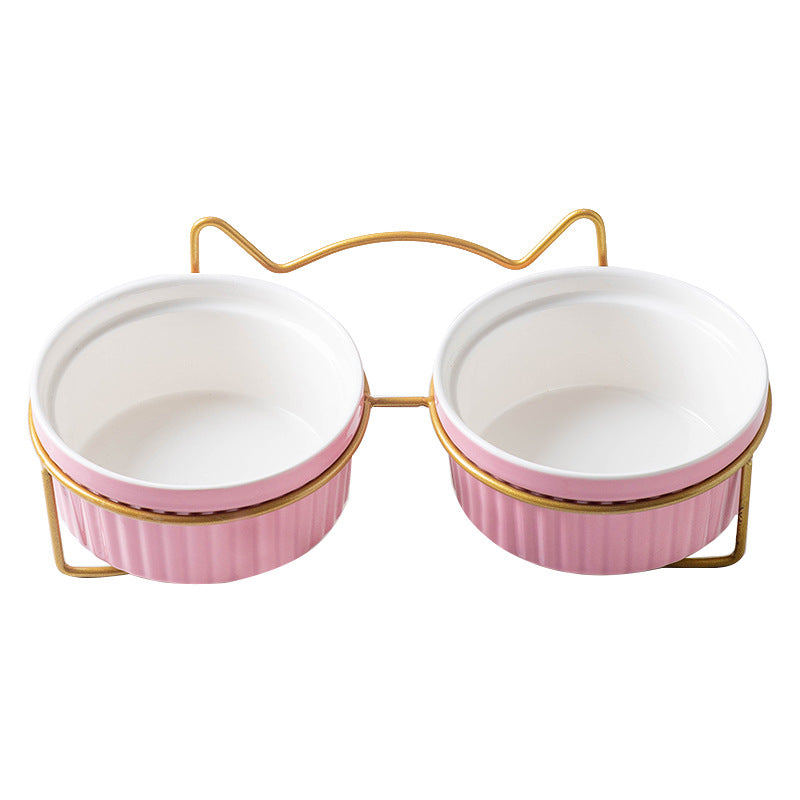 Protect Cervical Spine And High Feet Drinking Water Pet Bowl