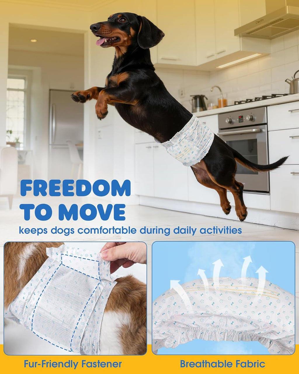 Male Dog Diapers 96 Count Small Belly Bands Leakproof Absorbent Wraps