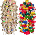 Large Parrot Chew Toy Bundle – Wood & Cotton, 2-Pack