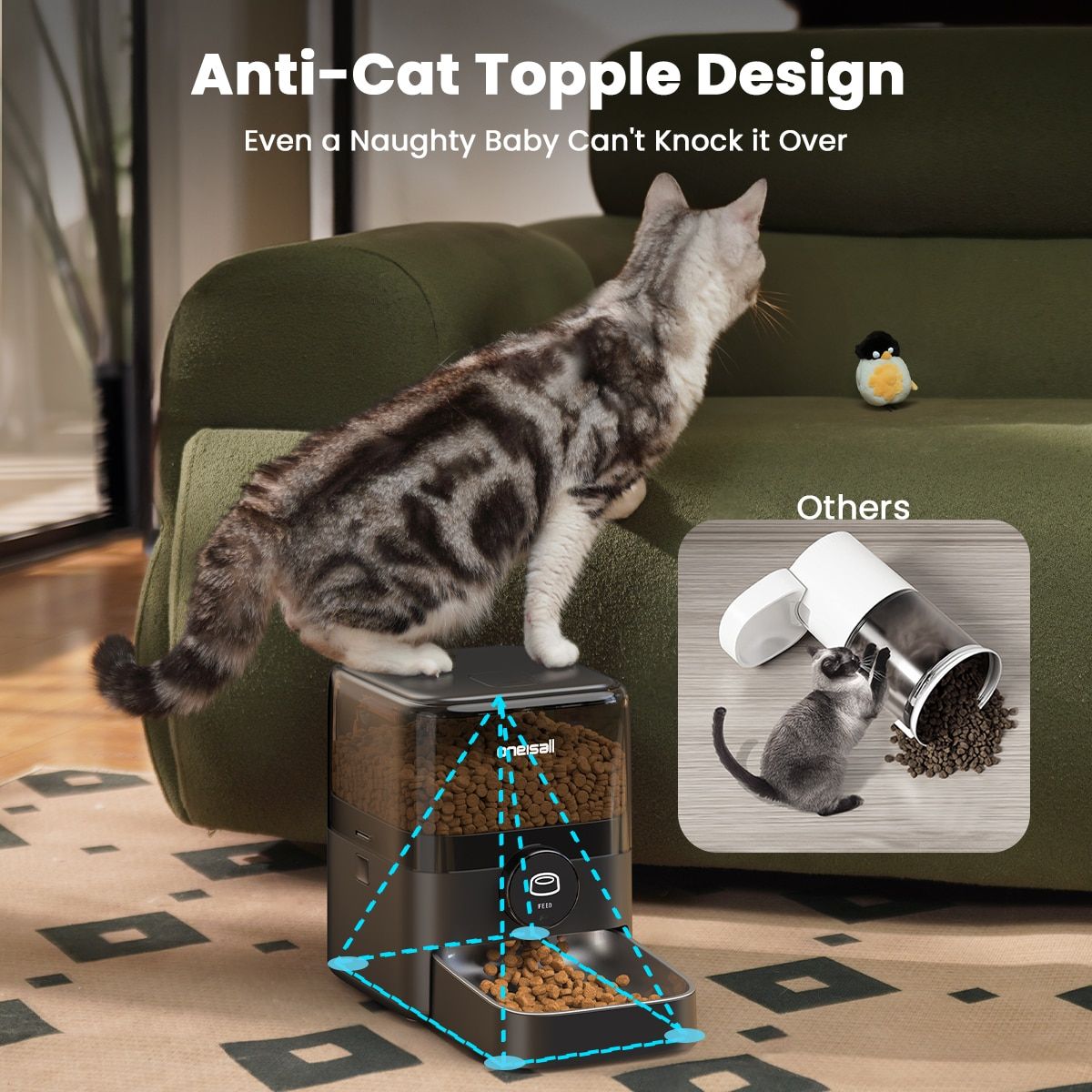 oneisall Smart Cat Feeder PF05DAU