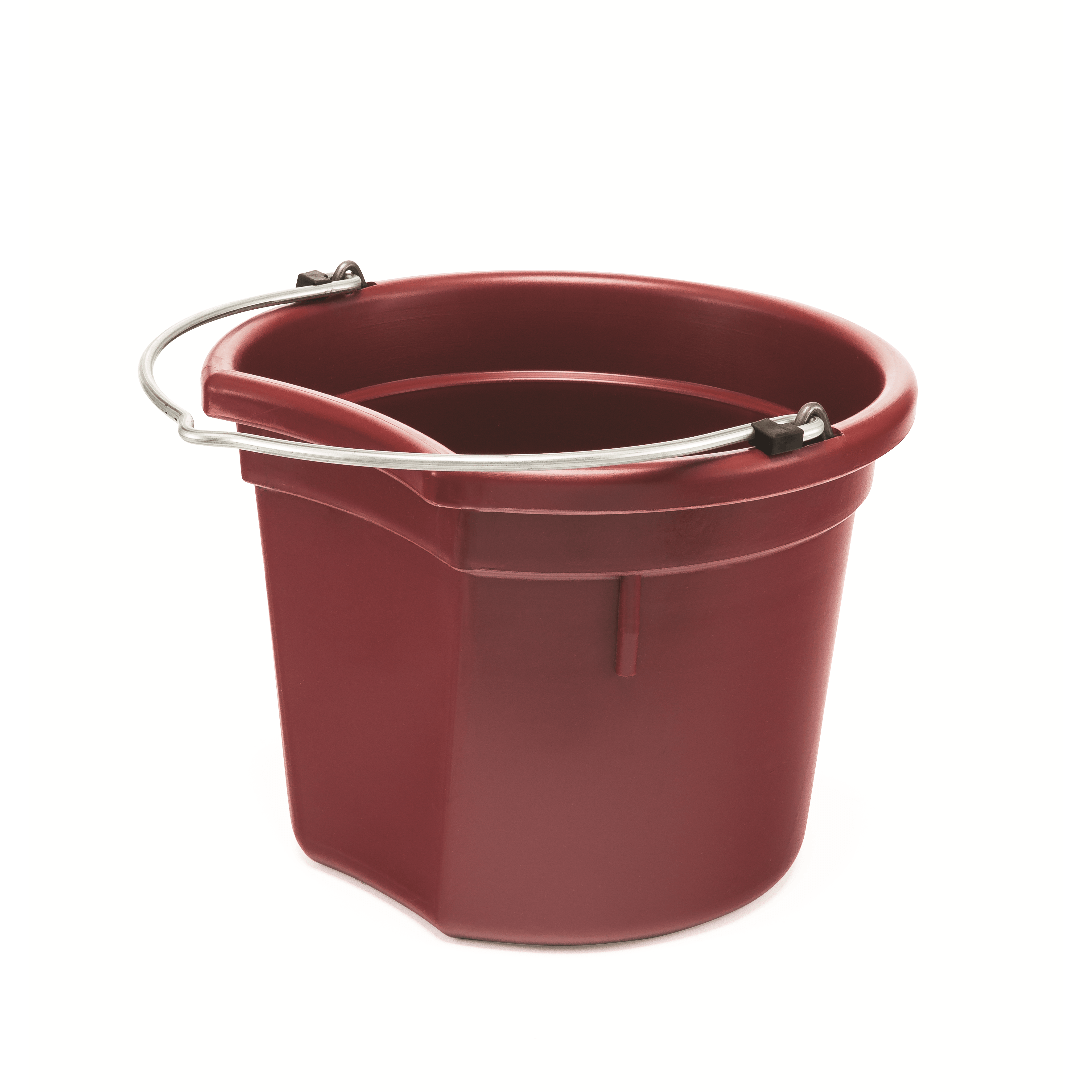 KD-120 20 Qt Flat Back Horse Bucket | Heavy-Duty Mane & Tail Saver Bucket