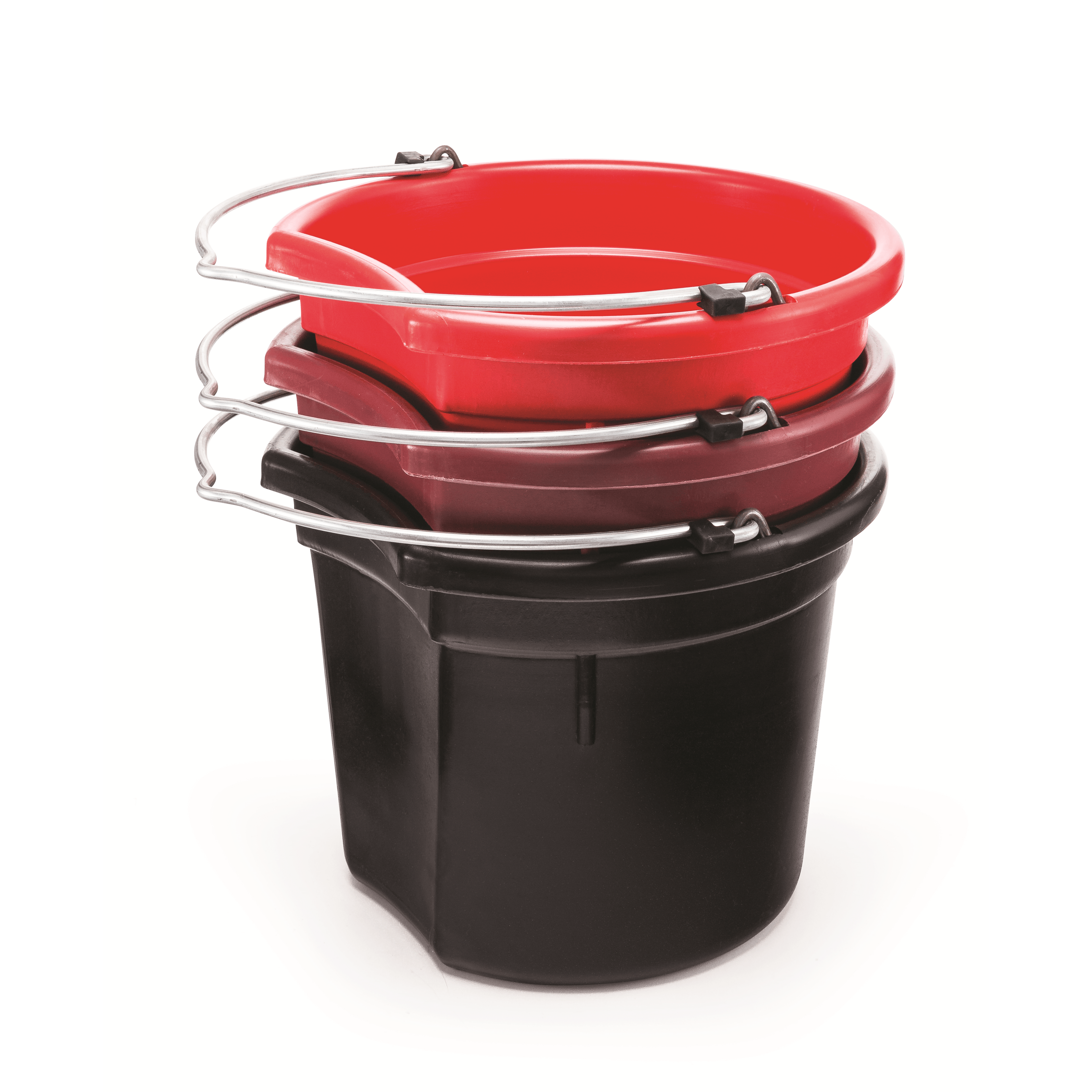 KD-120 20 Qt Flat Back Horse Bucket | Heavy-Duty Mane & Tail Saver Bucket