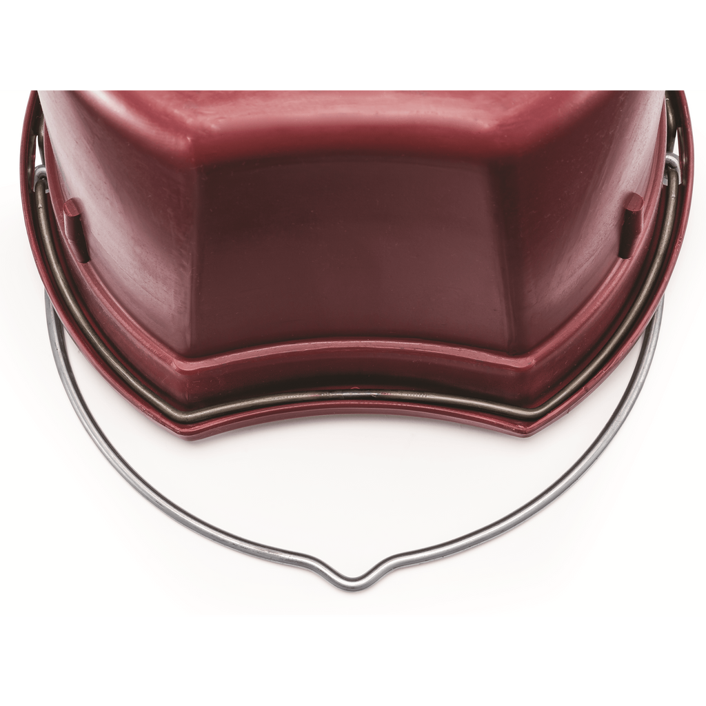 KD-120 20 Qt Flat Back Horse Bucket | Heavy-Duty Mane & Tail Saver Bucket