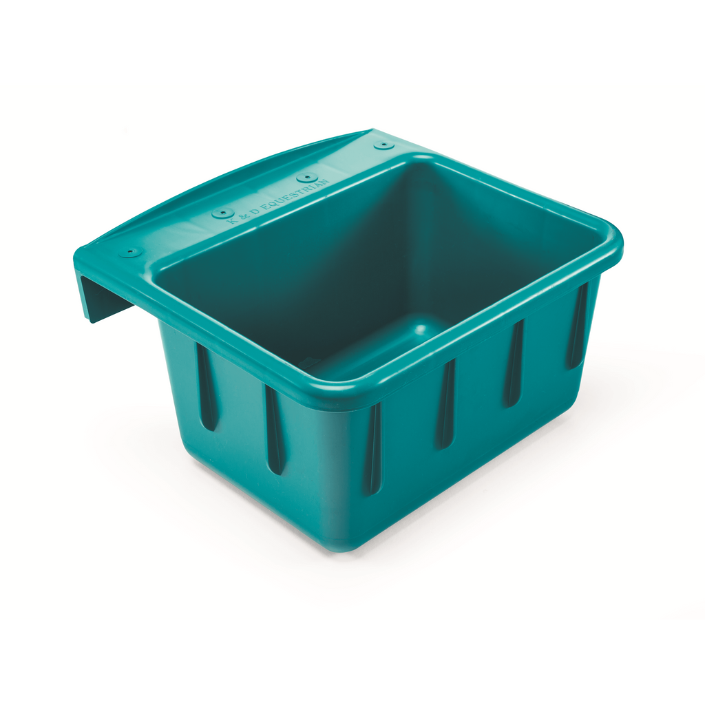 KD-153 Wall/Fence Feeder | 6 Qt Mounted Feeder for Small Livestock