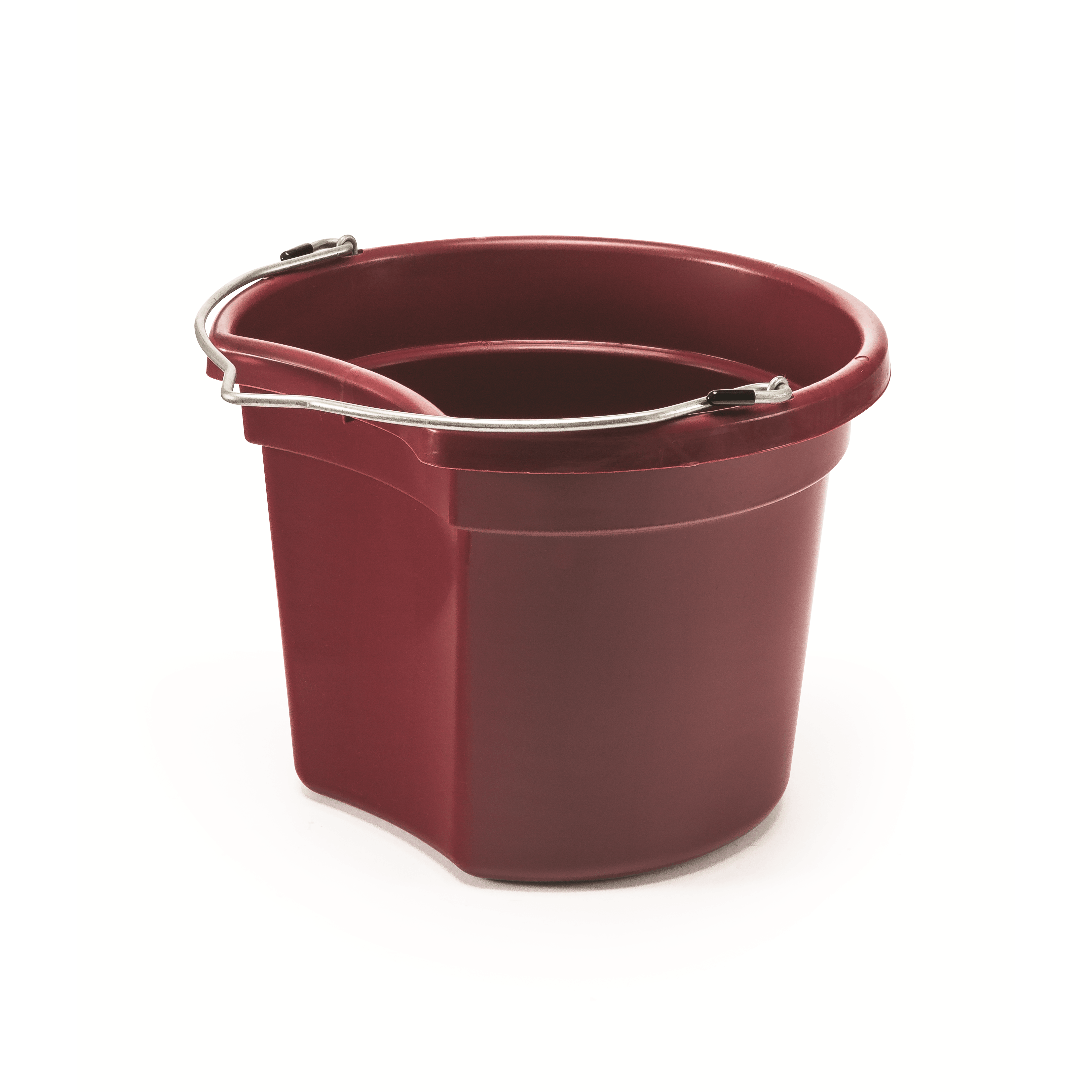KD-154 8 Qt Flat Back Bucket | Lightweight Small Feed & Water Bucket