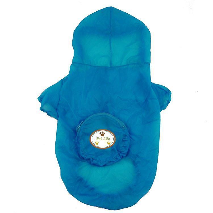 Pet Life ® 'Thunder Paw' Ultimate Waterproof Collapsible Multi-Adjustable Travel Dog Raincoat